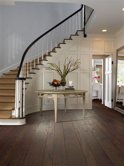 hardwood flooring in entryway